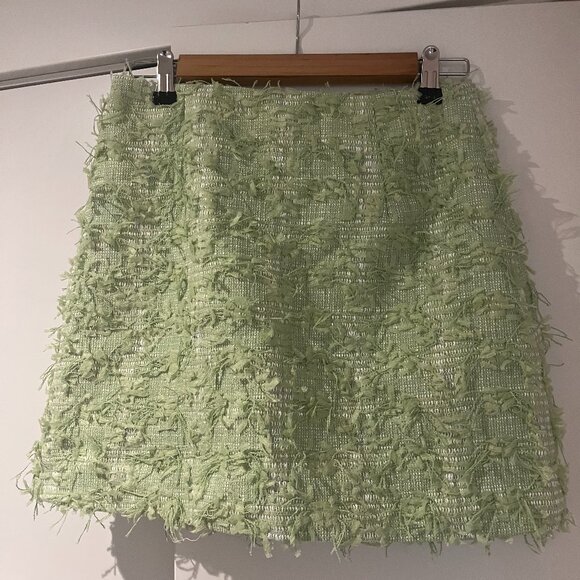Bella Barnett Coral Green Tweed Skirt Only - Picture 3 of 6